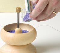 Step 2 - Adding beads to the bowl